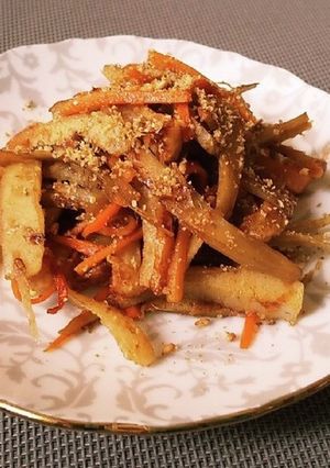 ◆副菜♡鰹節香る竹輪入きんぴらごぼう◆-レシピのメイン写真