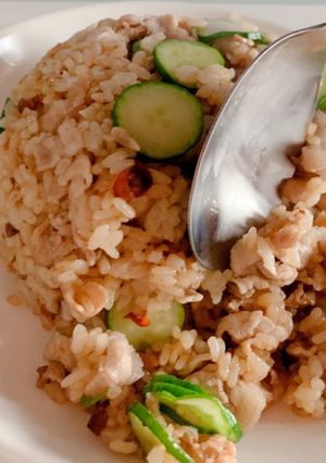 食感最高！豚きゅうりチャーハン！！-レシピのメイン写真