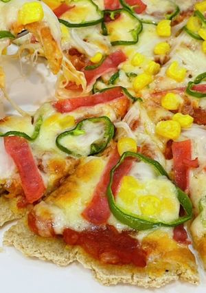 ダイエット中でもOK！オートミールピザ♡-レシピのメイン写真