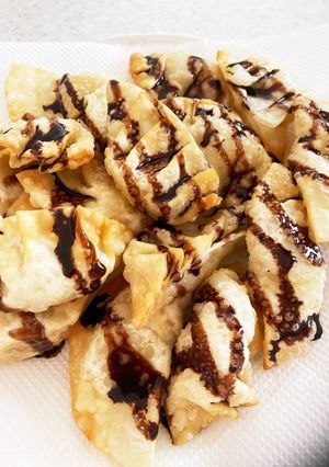 余った餃子の皮で、チョコバナナ餃子♡-レシピのメイン写真