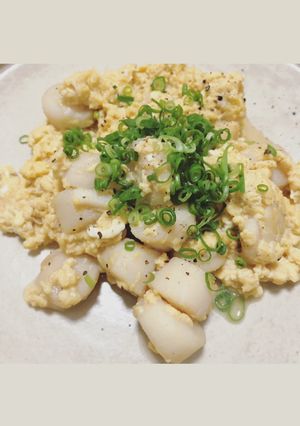 ホタテと卵のバター醤油炒め-レシピのメイン写真