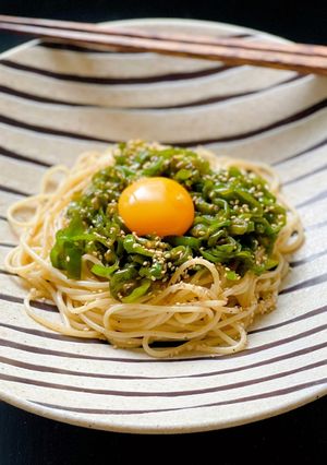想像以上にウマ！卵かけピーマンパスタ-レシピのメイン写真