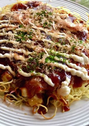 麺パリパリお好み焼き-レシピのメイン写真