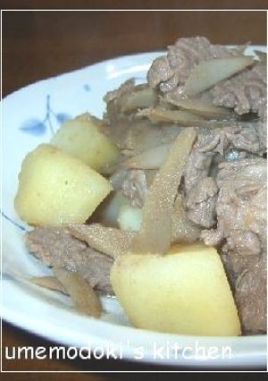 ✿牛肉とゴボウとじゃがいもの時雨煮-レシピのメイン写真