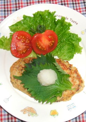 さば缶で簡単和風ハンバーグ-レシピのメイン写真