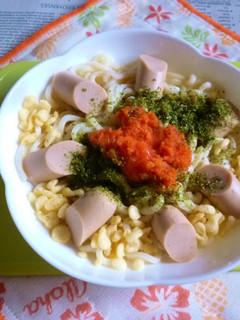 醤油うどん風冷やしうどん47~魚ニソ明太-レシピのメイン写真