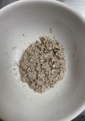 【離乳食後期】レンジで合い挽き肉-レシピのメイン写真