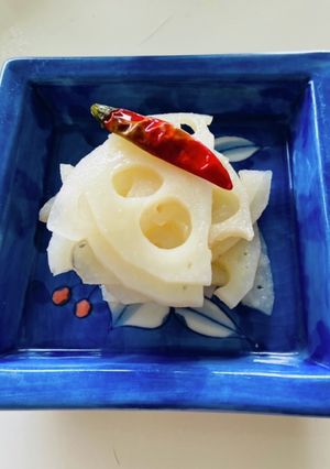 食感命のサクサク無限酢蓮、酢れんこん-レシピのメイン写真