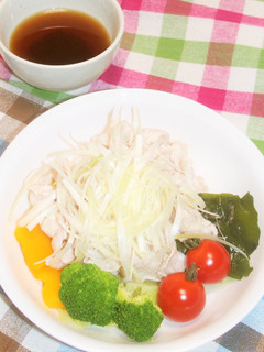 豚と野菜の冷しゃぶ~梅黒酢のぽん酢だれ~-レシピのメイン写真