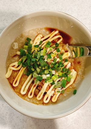 ツナマヨが美味い！オートミール粥-レシピのメイン写真
