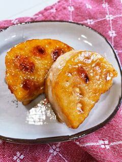 鶏ひき肉のレンコン挟み焼き-レシピのメイン写真