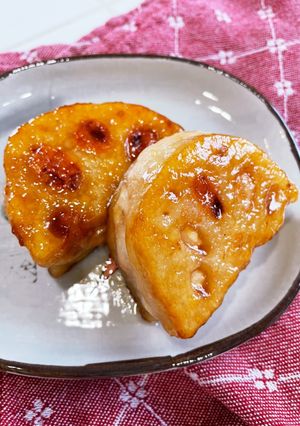 鶏ひき肉のレンコン挟み焼き-レシピのメイン写真