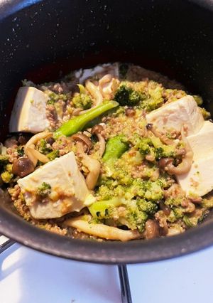豚ひき肉と木綿豆腐の味噌炒め-レシピのメイン写真