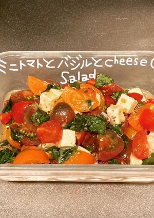トマトとバジルとcheeseのsalad-レシピのメイン写真