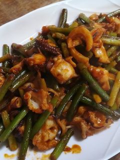 【韓国風】タコのにんにく炒め!-レシピのメイン写真