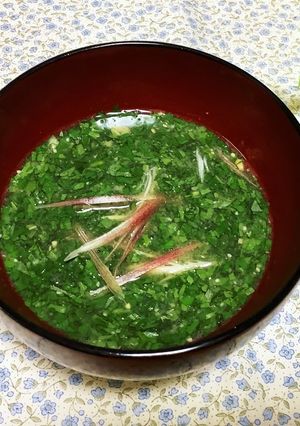 モロヘイヤのお味噌汁-レシピのメイン写真