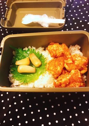 カレーライス唐揚げ丼弁当♡9月5日(日)-レシピのメイン写真