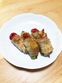 万願寺唐辛子の豚肉巻き-レシピのメイン写真