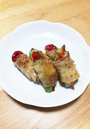 万願寺唐辛子の豚肉巻き-レシピのメイン写真