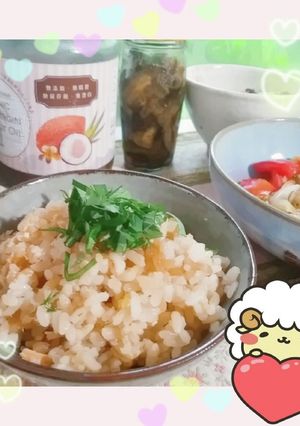 秋鮭のふかふか炊き込みご飯-レシピのメイン写真