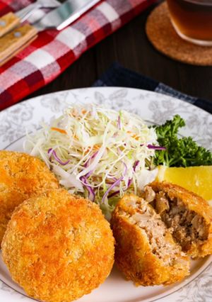 お肉100gで♪4人分のメンチカツ-レシピのメイン写真