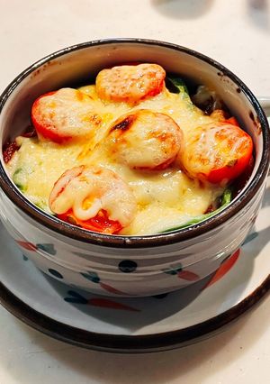 揚げなすとミニトマトのとろとろチーズ焼き-レシピのメイン写真