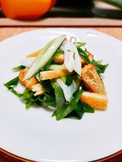柔らかねぎと油揚げのサラダ-レシピのメイン写真