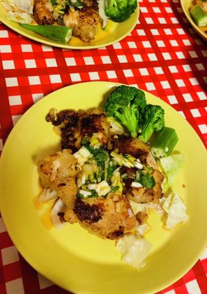 フライパン揚げ鶏胸肉のシソさっぱり油淋鶏-レシピのメイン写真