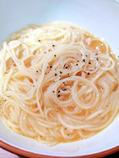釜玉素麺みたいなやつ-レシピのメイン写真