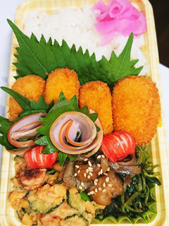 【夫婦弁当122】照焼きとポテサラと冷食-レシピのメイン写真