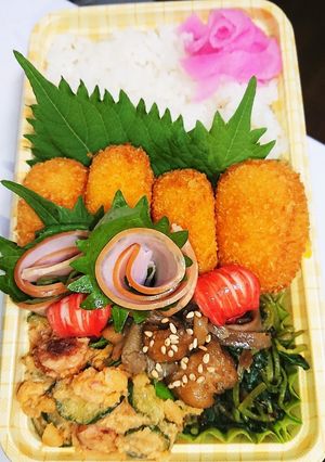 【夫婦弁当122】照焼きとポテサラと冷食-レシピのメイン写真