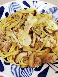きのこで旨み↑豚肉ときのこの和風パスタ♪-レシピのメイン写真
