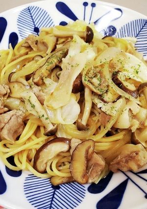 きのこで旨み↑豚肉ときのこの和風パスタ♪-レシピのメイン写真