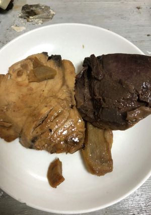 煮魚 メカジキとマグロの血合い-レシピのメイン写真