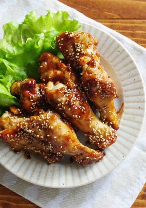 ☆簡単☆スパイシー手羽元の照り焼き-レシピのメイン写真