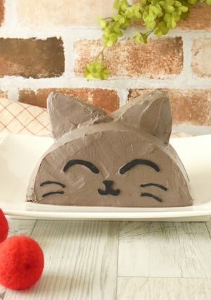 ネコのハーフケーキ-レシピのメイン写真