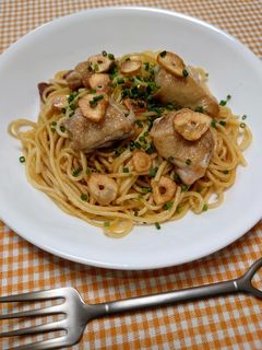 簡単☆お手軽ガリバタチキンパスタ♩-レシピのメイン写真