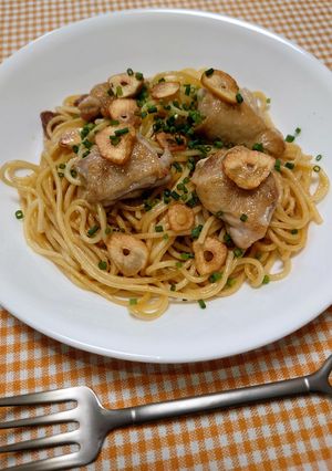 簡単☆お手軽ガリバタチキンパスタ♩-レシピのメイン写真