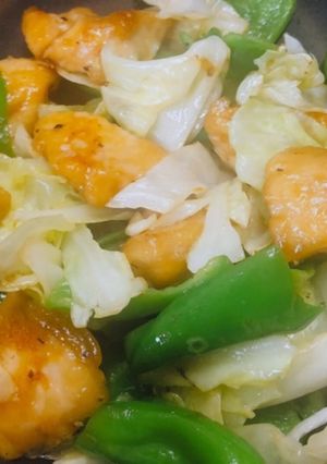簡単！柔らか鶏むね肉の塩野菜炒め-レシピのメイン写真