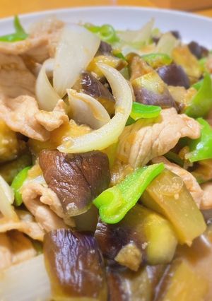 コクうま♫茄子と豚肉の味噌炒め-レシピのメイン写真