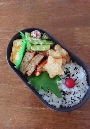 JK☆アスパラとウインナーマヨ炒め弁当♪-レシピのメイン写真