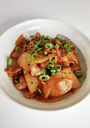 豚バラ肉と大根の韓国風炒め煮-レシピのメイン写真