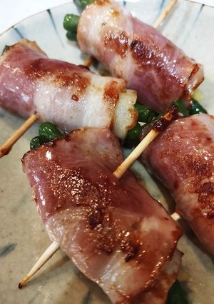 お弁当に！インゲンとポテトのベーコン巻-レシピのメイン写真