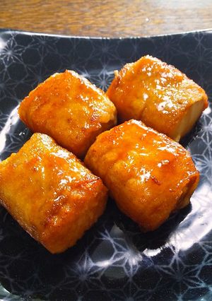 厚揚げの肉巻の照り焼き-レシピのメイン写真
