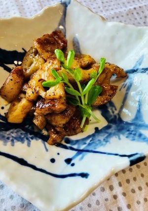 レンコンと豚肉の焼きそばソース炒め-レシピのメイン写真