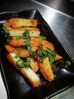 薩摩揚と紫蘇の炒め物❨(@≧↺≦@)❩ノ-レシピのメイン写真