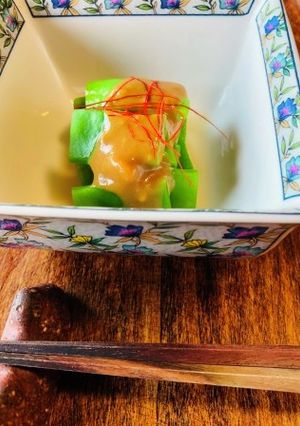 モロッコインゲンのおひたし胡麻ダレかけ-レシピのメイン写真