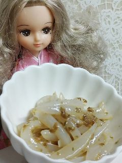 リカちゃん♡イカそうめんジェノベーゼ和え-レシピのメイン写真