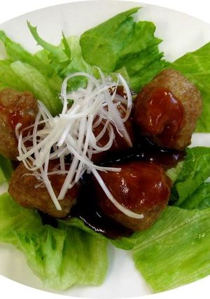 肉団子の甘酢あんかけ（透析食）-レシピのメイン写真