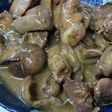鳥もつ煮卵和え